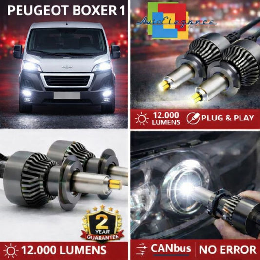 KIT LED per PEUGEOT BOXER 1  ANABAGLIANTI H7 CANBUS Bianco 6500K 360 gradi