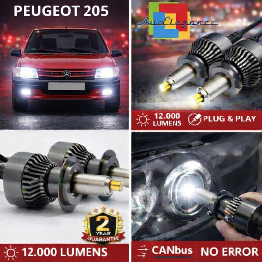 KIT LED per PEUGEOT 205  ANABAGLIANTI H7 CANBUS Bianco 6500K 360 gradi