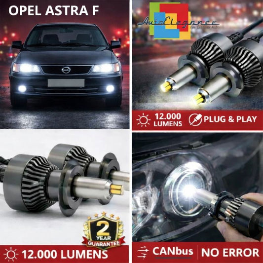 KIT LED per OPEL ASTRA F ANABAGLIANTI H7 CANBUS Bianco 6500K 360 gradi