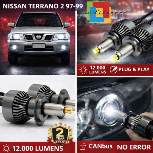 KIT LED per NISSAN TERRANO 2 97-99 ANABAGLIANTI H7 CANBUS Bianco 6500K 360 gradi