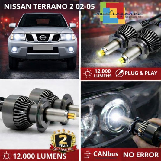 KIT LED per NISSAN TERRANO 2 02-05 ANABAGLIANTI H7 CANBUS Bianco 6500K 360 gradi