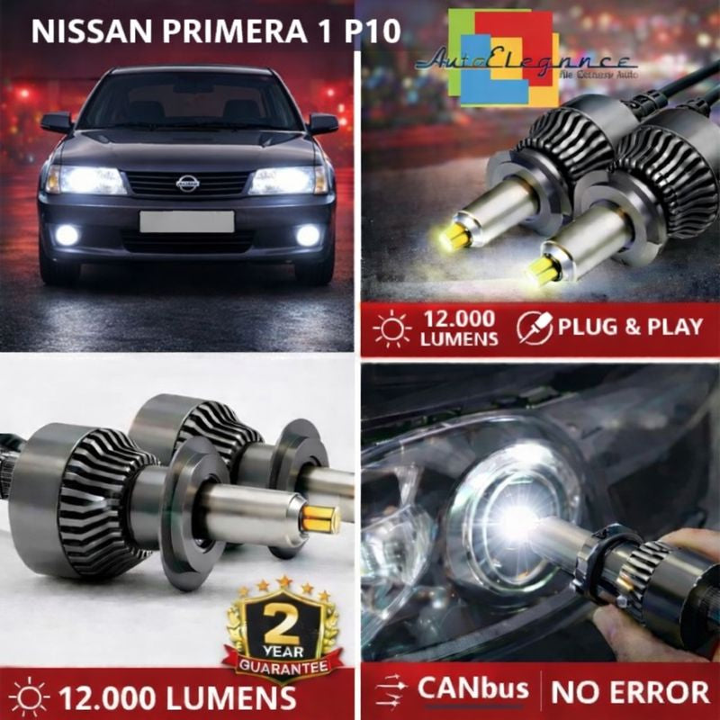KIT LED per NISSAN PRIMERA 1 P10  ANABAGLIANTI H7 CANBUS Bianco 6500K 360 gradi