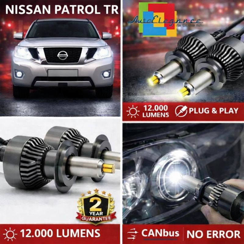 KIT LED per NISSAN PATROL TR ANABAGLIANTI H7 CANBUS Bianco 6500K 360 gradi