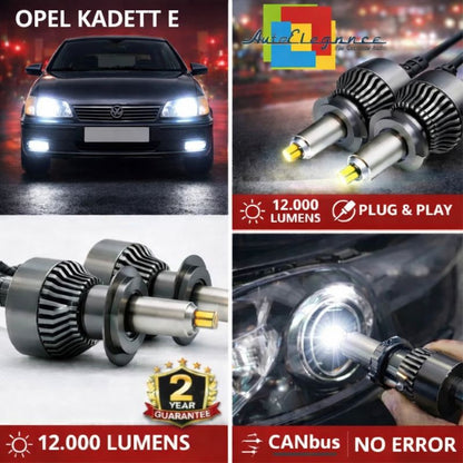 KIT LED per OPEL KADETT E ANABAGLIANTI H7 CANBUS Bianco 6500K 360 gradi
