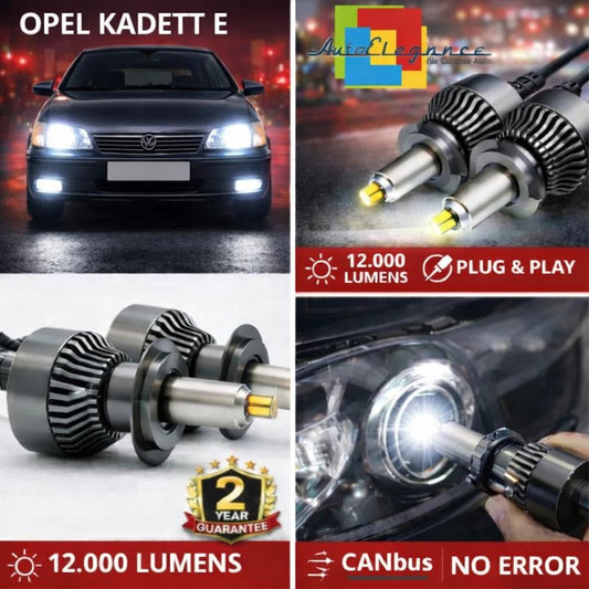 KIT LED per OPEL KADETT E ANABAGLIANTI H7 CANBUS Bianco 6500K 360 gradi