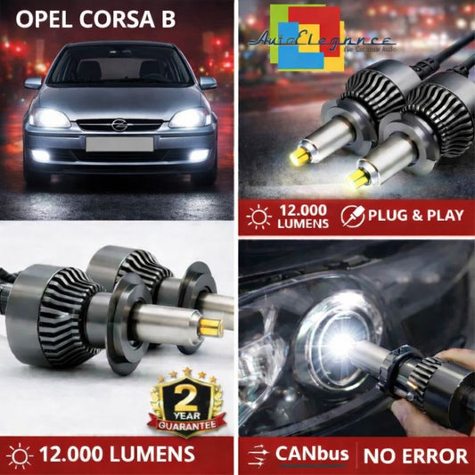 KIT LED per OPEL CORSA B ANABAGLIANTI H7 CANBUS Bianco 6500K 360 gradi