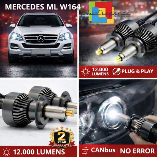 KIT LED per Mercedes ML W164 ANABAGLIANTI H7 CANBUS Bianco 6500K 360 gradi