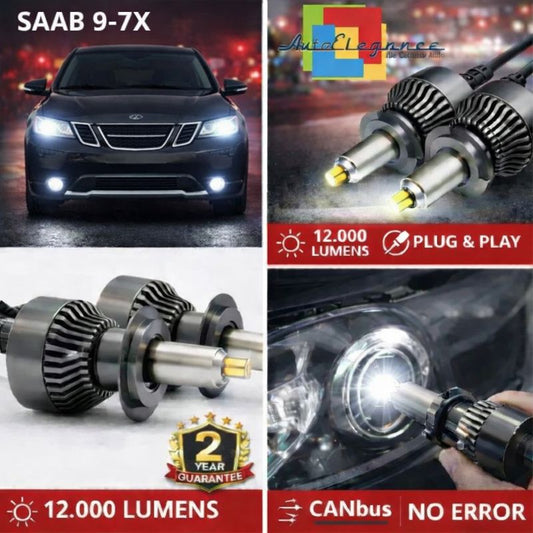 KIT LED per SAAB 9-7X ANABAGLIANTI H7 CANBUS Bianco 6500K 360 gradi