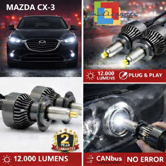 KIT LED per MAZDA CX-3 ANABAGLIANTI H7 CANBUS Bianco 6500K 360 gradi