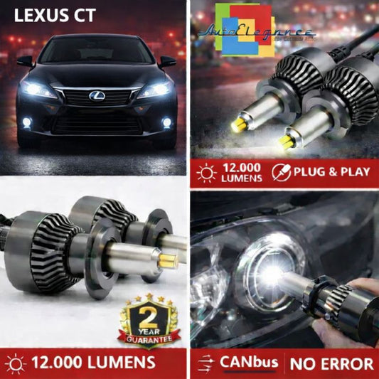 KIT LED per Lexus CT ANABAGLIANTI H7 CANBUS Bianco 6500K 360 gradi