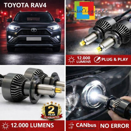 KIT LED per Toyota Rav4 4 ANABAGLIANTI H7 CANBUS Bianco 6500K 360 gradi