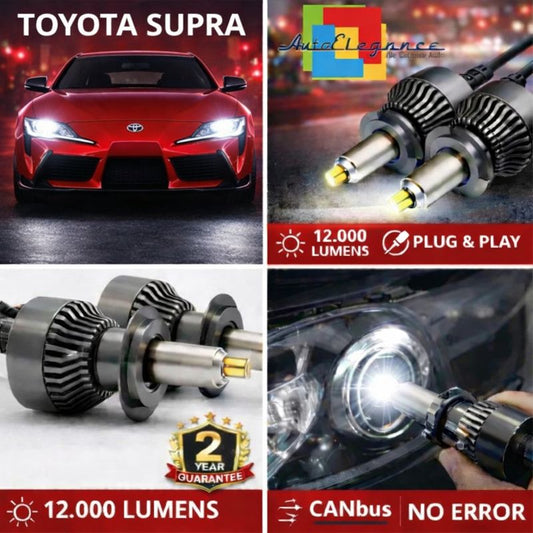 KIT LED per TOYOTA SUPRA 4 ANABAGLIANTI H7 CANBUS Bianco 6500K 360 gradi