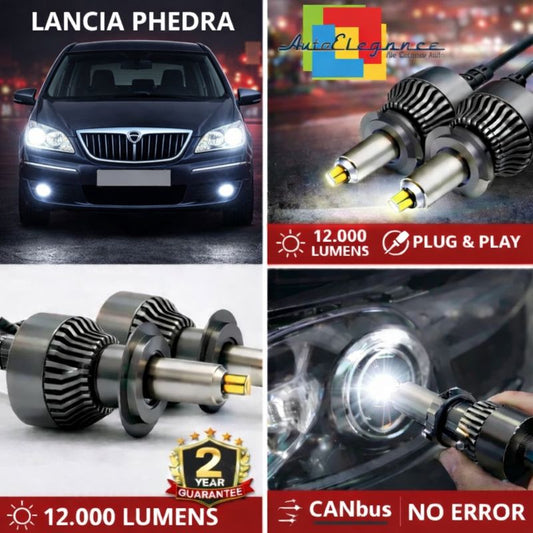 KIT LED per Lancia Phedra ANABAGLIANTI H7 CANBUS Bianco 6500K 360 gradi