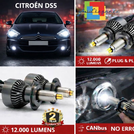 KIT LED per Citroen DS5 ANABAGLIANTI H7 CANBUS Bianco 6500K 360 gradi