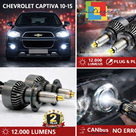 KIT LED per Chevrolet Captiva  ANABAGLIANTI H7 CANBUS Bianco 6500K 360 gradi