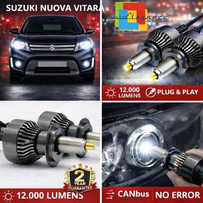 KIT LED per SUZUKI NUOVA VITARA ANABAGLIANTI H7 CANBUS Bianco 6500K 360 gradi