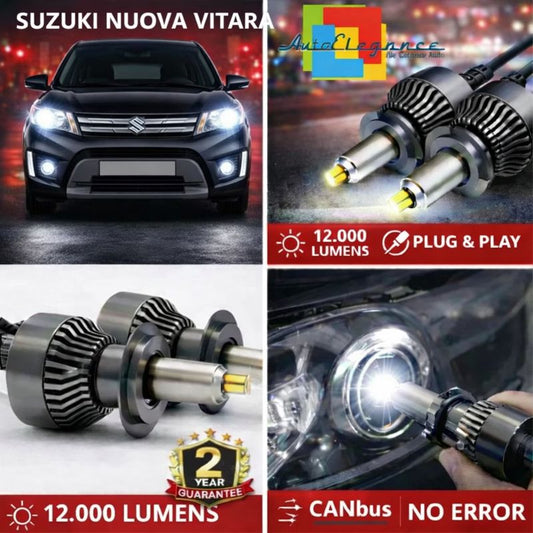KIT LED per SUZUKI NUOVA VITARA ANABAGLIANTI H7 CANBUS Bianco 6500K 360 gradi