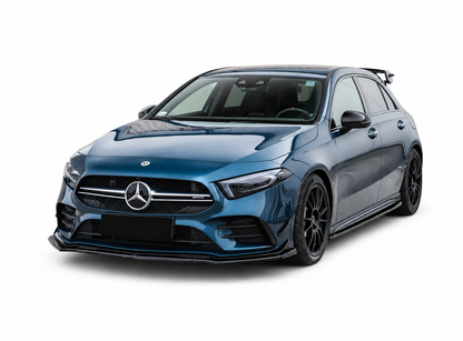 💫ART.0034 SOTTO MINIGONNE NERO LUCIDO PER MERCEDES CLASSE A W177💫