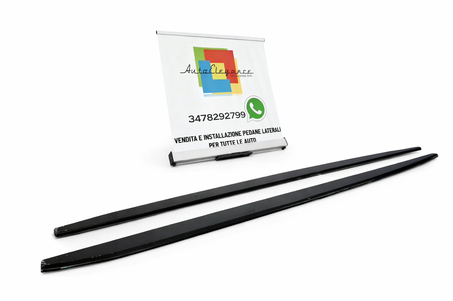 💫SOTTO MINIGONNE ADATTO PER MERCEDES CLASSE A W177 sportback nero lucido💫
