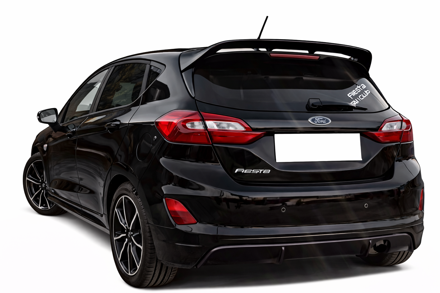 💫ART.2151 Spoiler Tetto Nero Lucido per Ford Fiesta MK8 2017-2021 Look RC💫