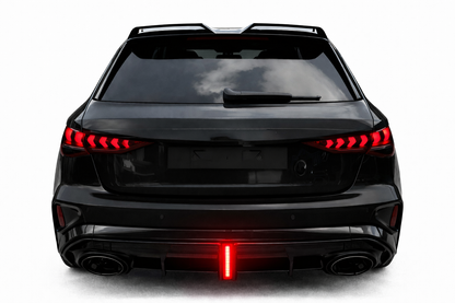 💫DIFFUSORE CON LED PER Audi A3 Sline  RS3 2025+ NERO LUCIDO💫