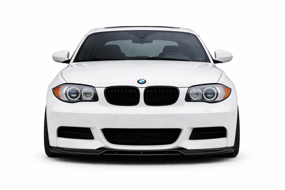 💫Splitter Anteriore Nero Lucido in ABS per BMW Serie 1 E82 E88 M-Pack💫