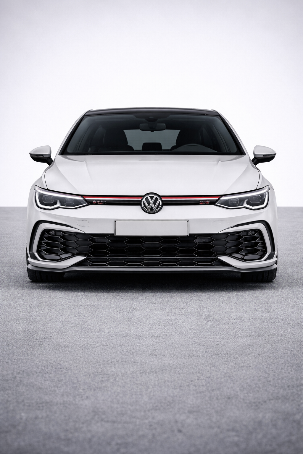 💫ART.8407 Griglia Anteriore con Striscia Luminosa Red Line senza LED per VW Golf MK8 R Style💫