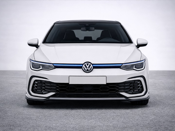 💫ART.8408 Griglia Anteriore con Striscia Luminosa Blue Line senza LED per VW Golf MK8 R Style💫