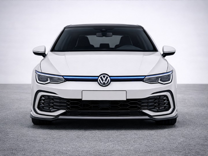 💫ART.8408 Griglia Anteriore con Striscia Luminosa Blue Line senza LED per VW Golf MK8 R Style💫