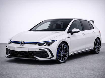 💫ART.8408 Griglia Anteriore con Striscia Luminosa Blue Line senza LED per VW Golf MK8 R Style💫