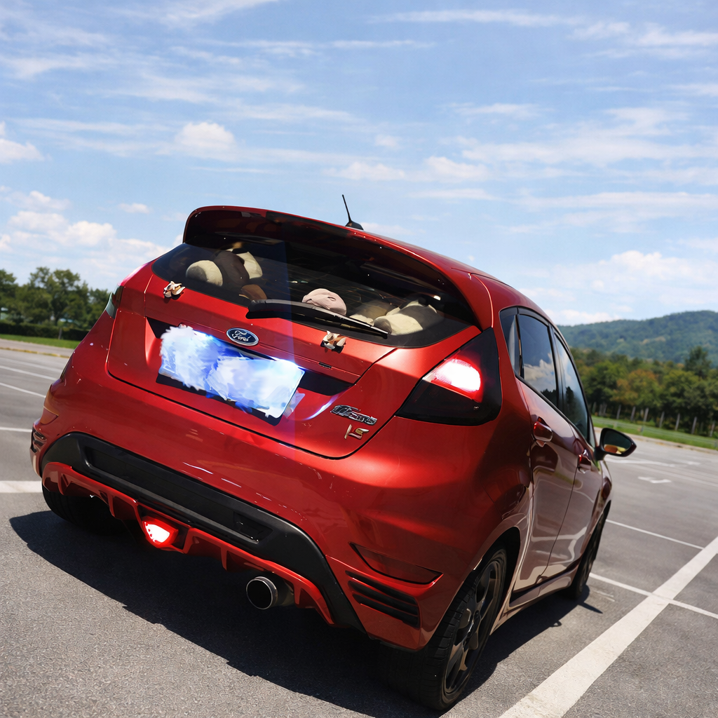 💫ART.8420 Diffusore Posteriore (3 PEZZI) ABS Stile A per Ford Flesta MK6 2009-2014💫