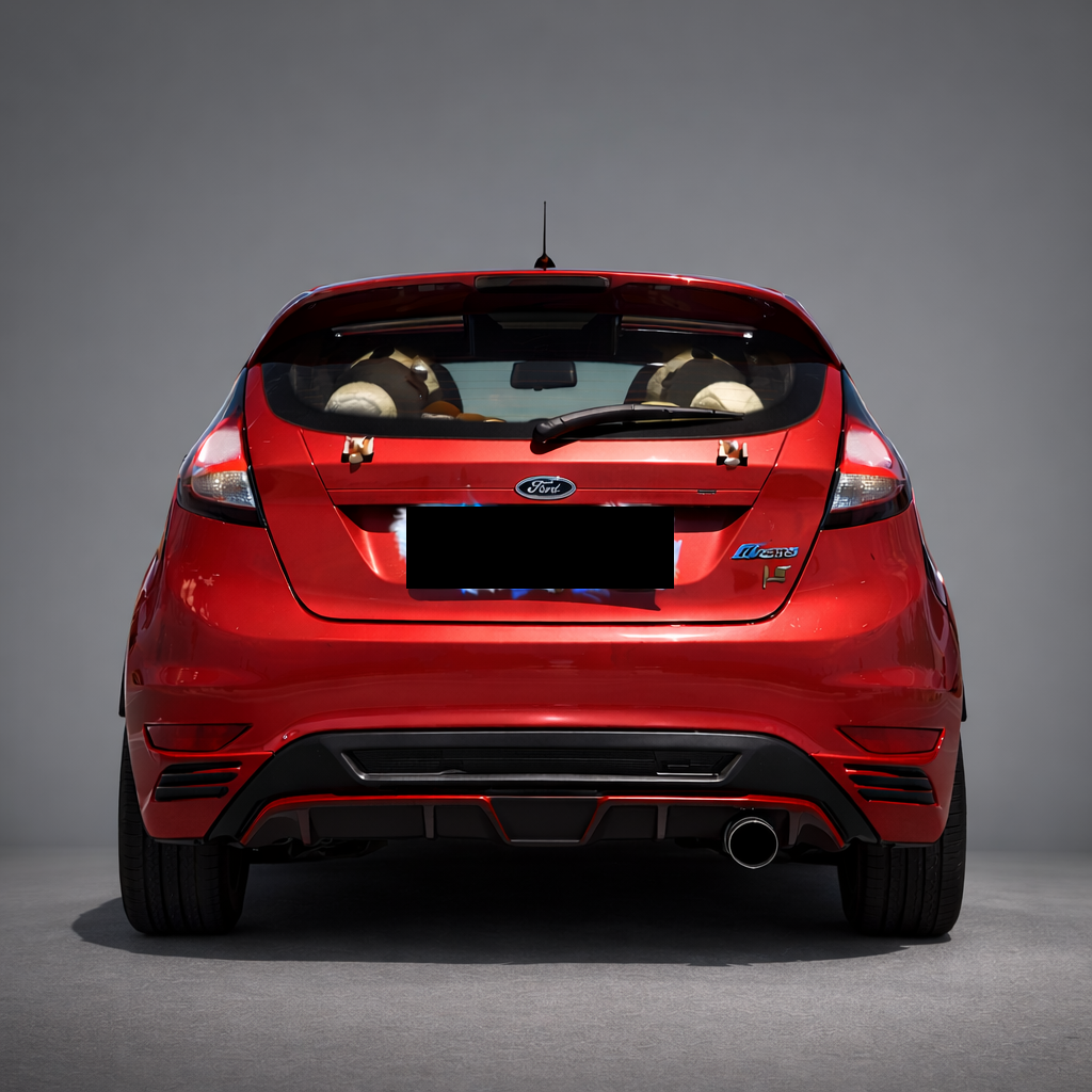 💫ART.8422 Diffusore Posteriore Nero Opaco (3 pezzi) Stile A per Ford Fiesta MK6 2009+💫