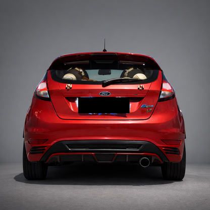 💫ART.8422 Diffusore Posteriore Nero Opaco (3 pezzi) Stile A per Ford Fiesta MK6 2009+💫