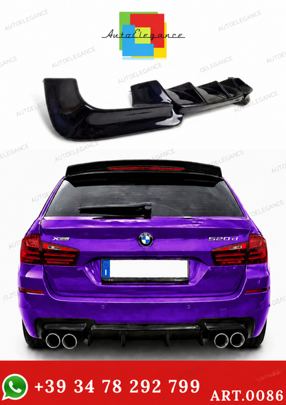 💫ART. 0086 Diffusore Posteriore Nero Lucido per  BMW Serie 5 F10 F11💫