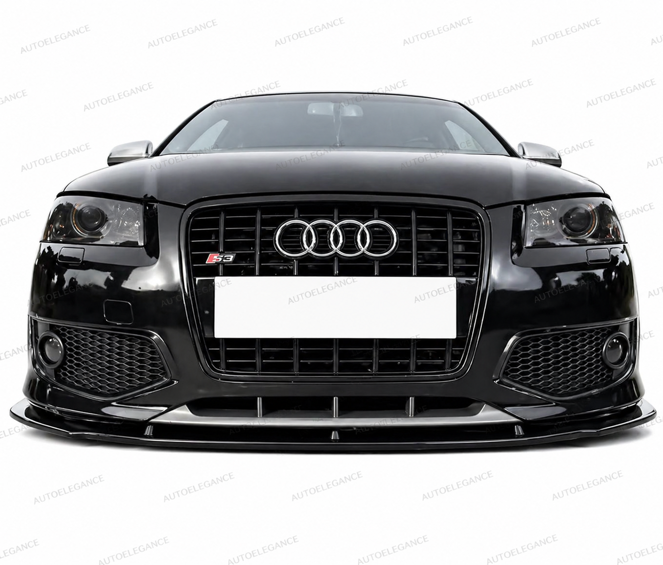 💫Splitter Anteriore Per AUDI S3 8P 2003-2007 Pre-Facelift Nero Lucido💫