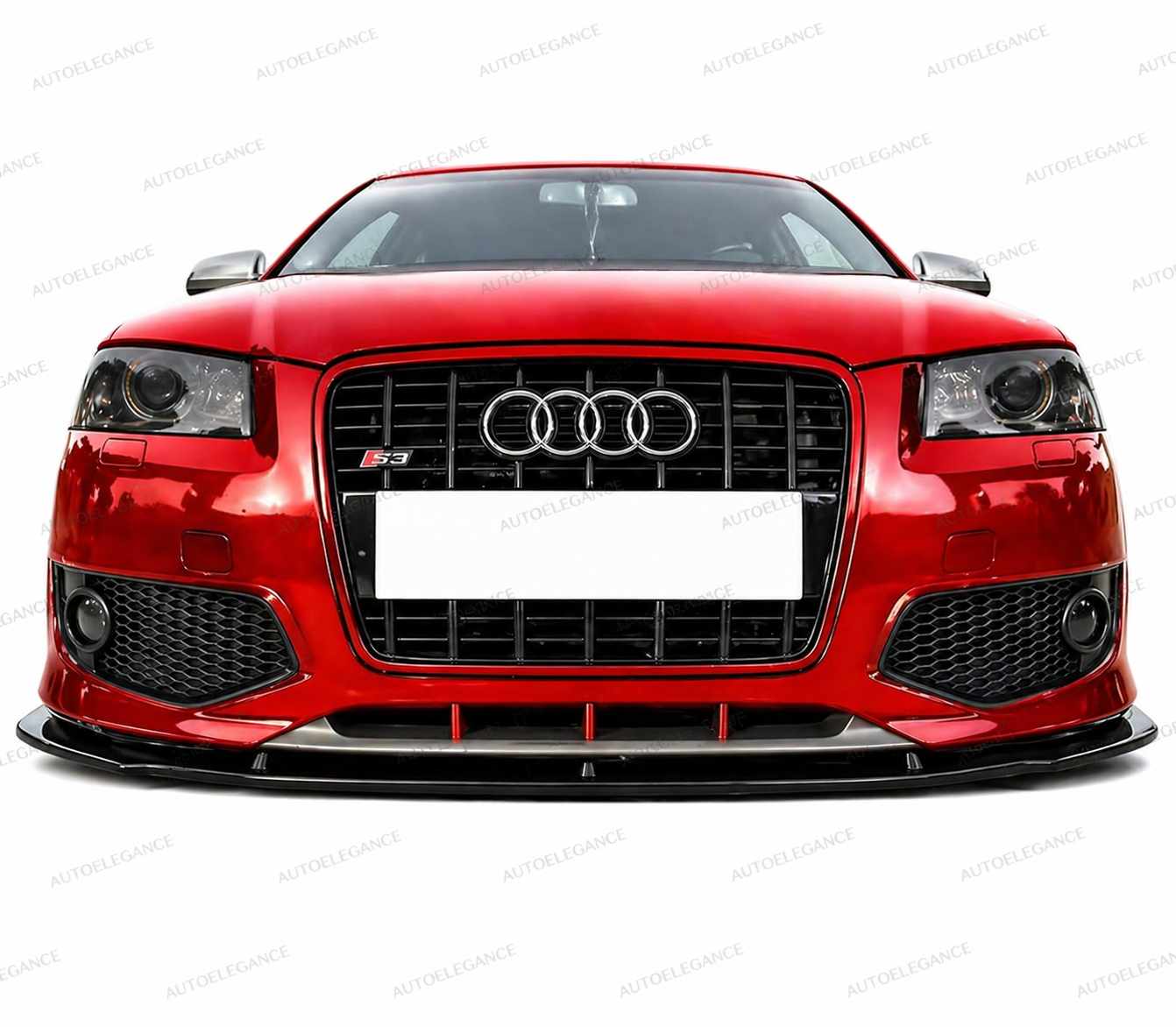 💫Splitter Anteriore Per AUDI S3 8P 2003-2007 Pre-Facelift Nero Lucido💫