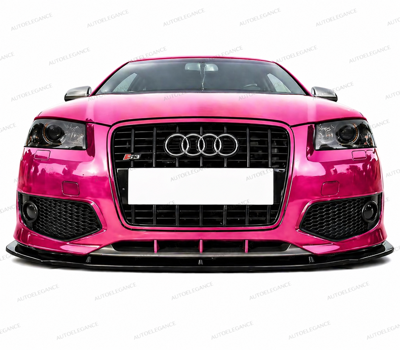 💫Splitter Anteriore Per AUDI S3 8P 2003-2007 Pre-Facelift Nero Lucido💫