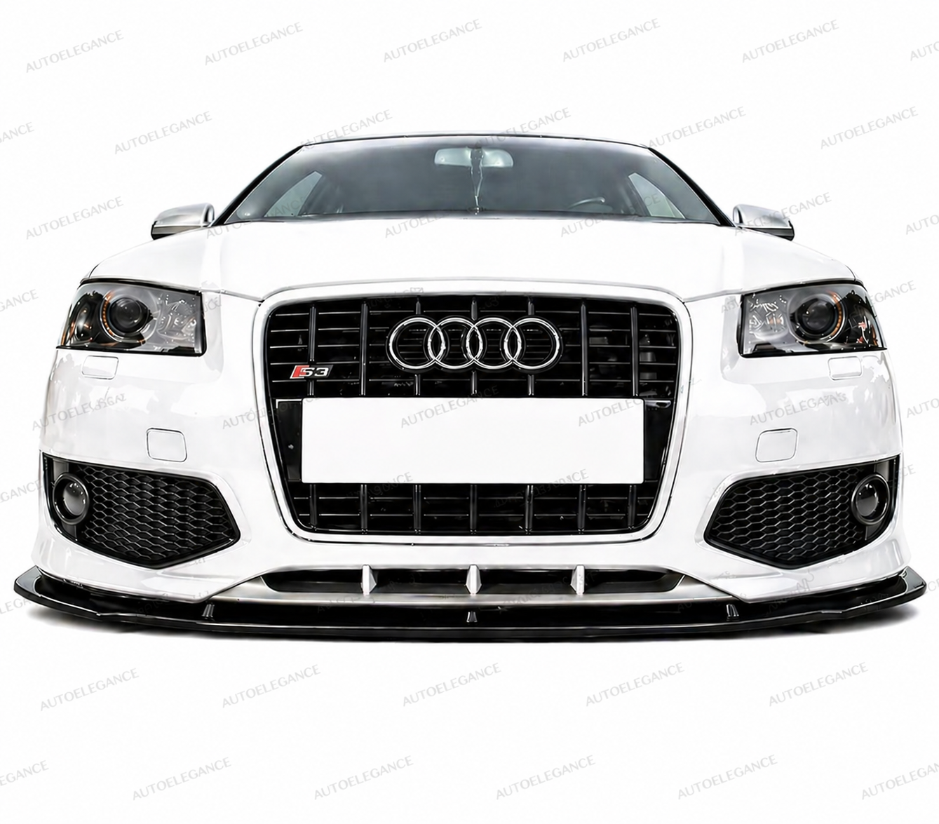 💫Splitter Anteriore Per AUDI S3 8P 2003-2007 Pre-Facelift Nero Lucido💫