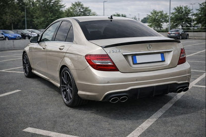 ART.7095 Spoiler Nero Lucido Adatto Per Mercedes W204 Classe C