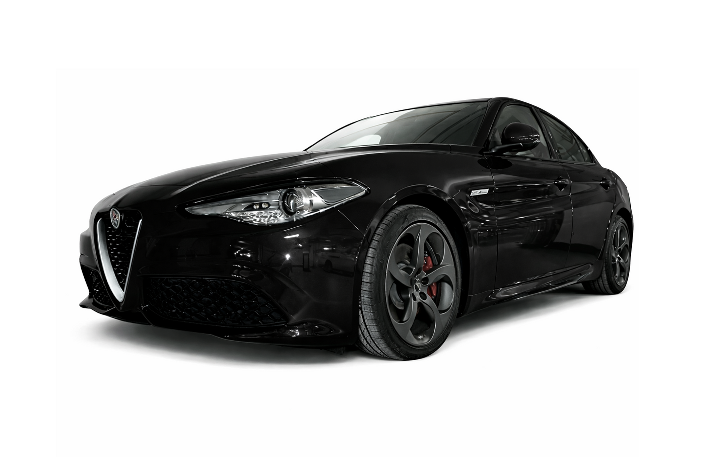 💫art.1229 Sotto Minigonne Nero Lucido per Alfa Romeo Giulia Sport 2015-2022💫