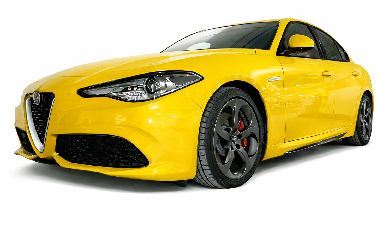 💫art.1229 Sotto Minigonne Nero Lucido per Alfa Romeo Giulia Sport 2015-2022💫