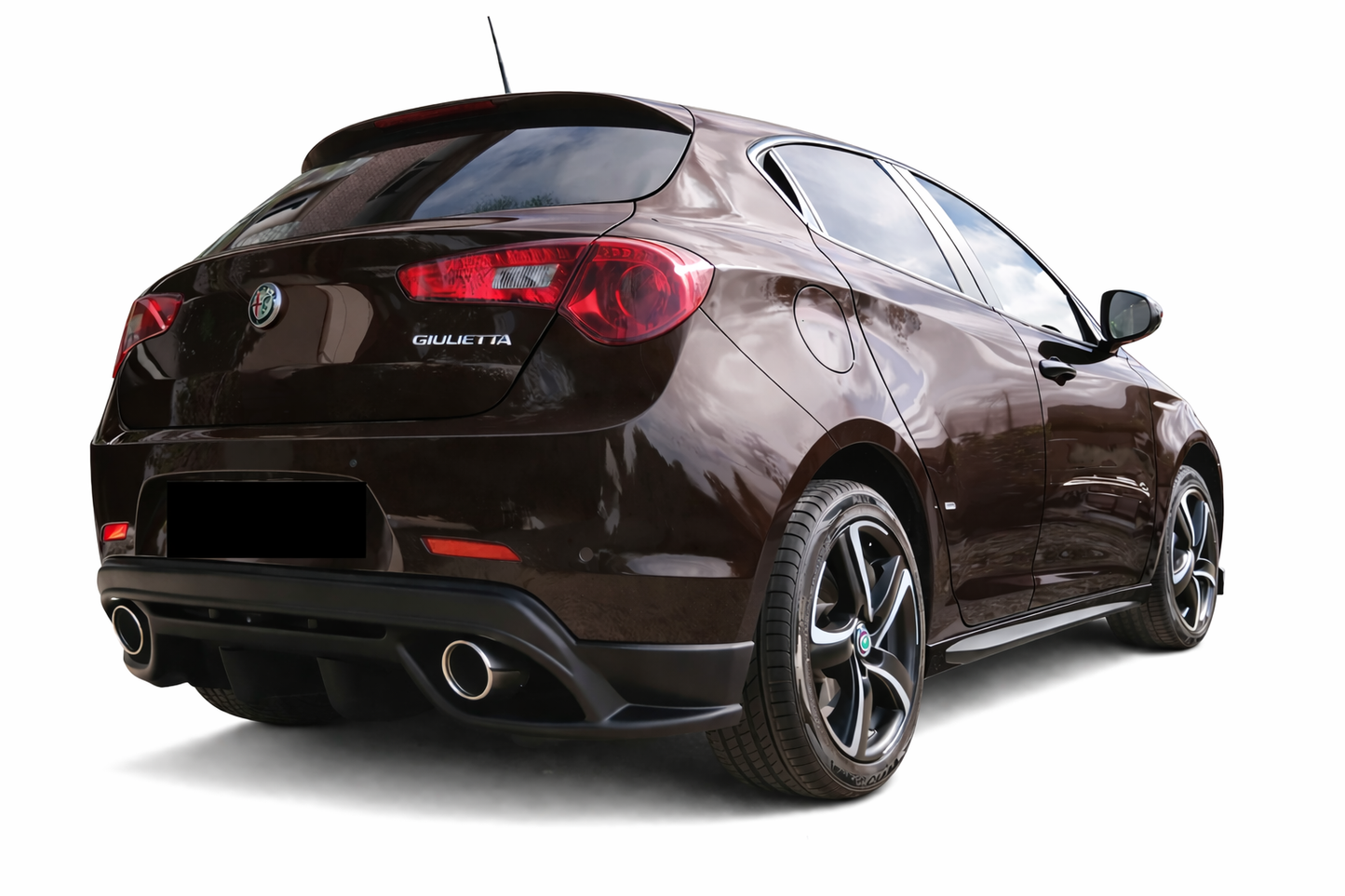💫art.1229 Sotto Minigonne Nero Lucido per Alfa Romeo Giulietta💫