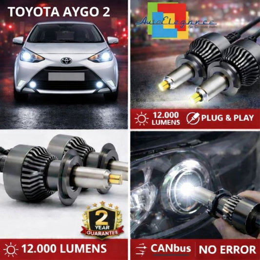 KIT LED per Toyota Aygo 2 ANABAGLIANTI H7 CANBUS Bianco 6500K 360 gradi