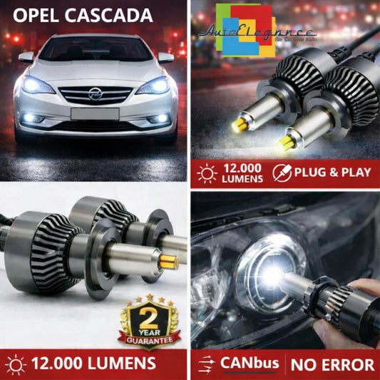 KIT LED per Opel Cascada ANABAGLIANTI H7 CANBUS Bianco 6500K 360 gradi
