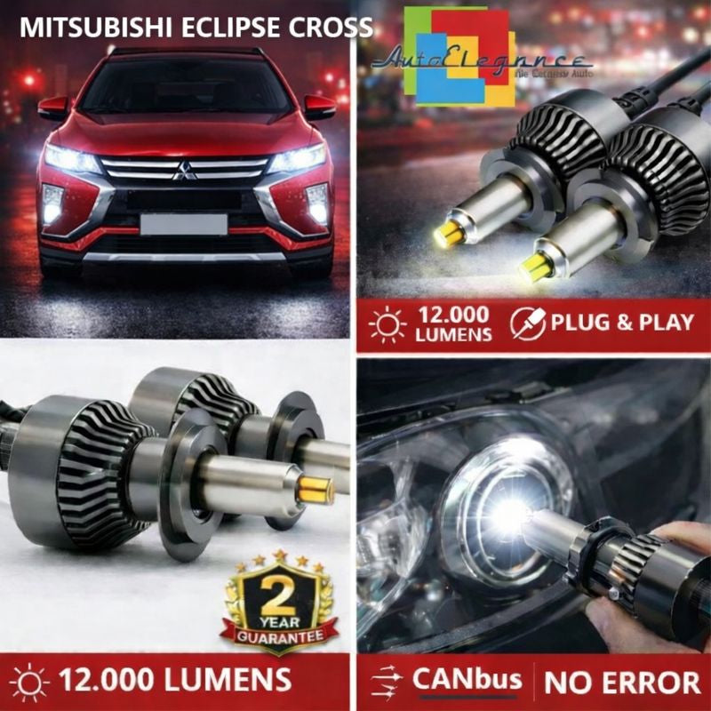 KIT LED per Mitsubishi Eclipse  ANABAGLIANTI H7 CANBUS Bianco 6500K 360 gradi