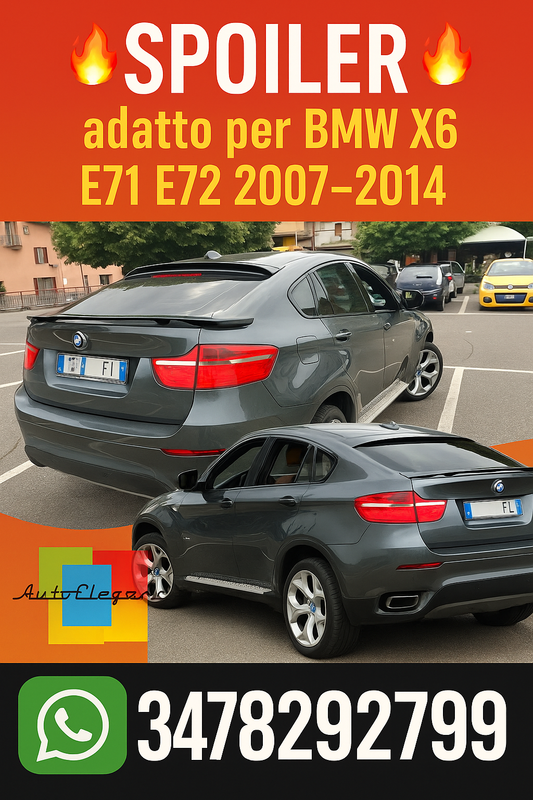 🔥SPOILER adatto per BMW X6 E71 E72 2007-2014🔥