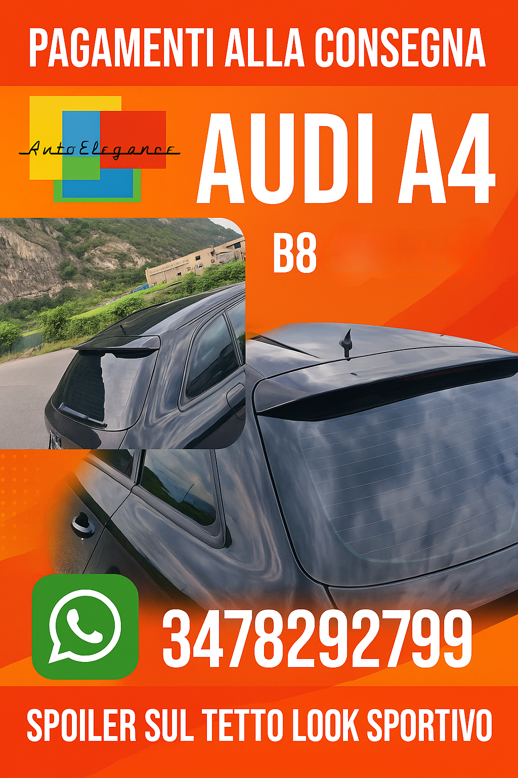 ✨Spoiler adatto per Audi A4 B8 2007-2015 Avant✨