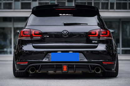 💫ART.8442 Diffusore Posteriore per VW Volkswagen Golf MK6 2008-2013 💫