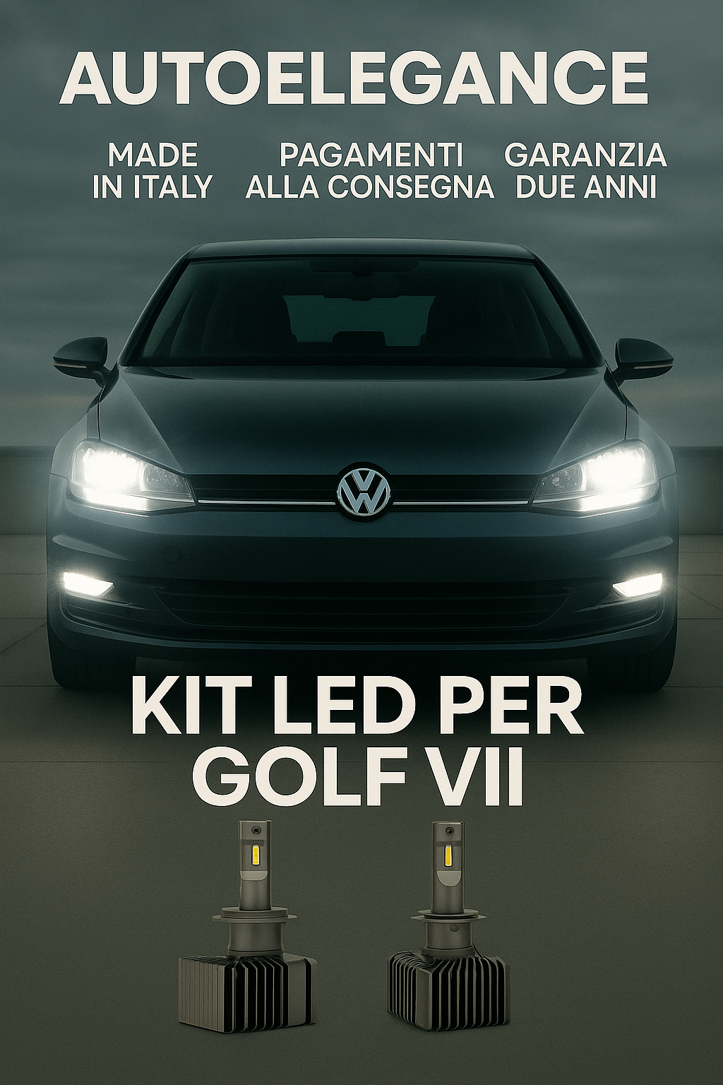 ⭐KIT LED D1S 6000K Anabbaglianti per VW Golf VII | Bianco Freddo CANBUS⭐