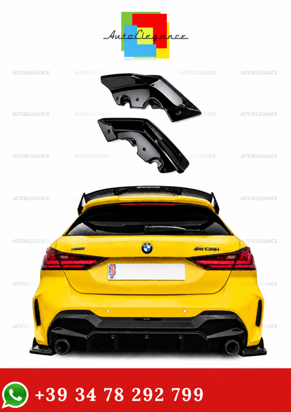 💫Flaps Posteriori Stile Maxton Nero Lucido Per BMW Serie 1 F40 M Pack 2019+💫